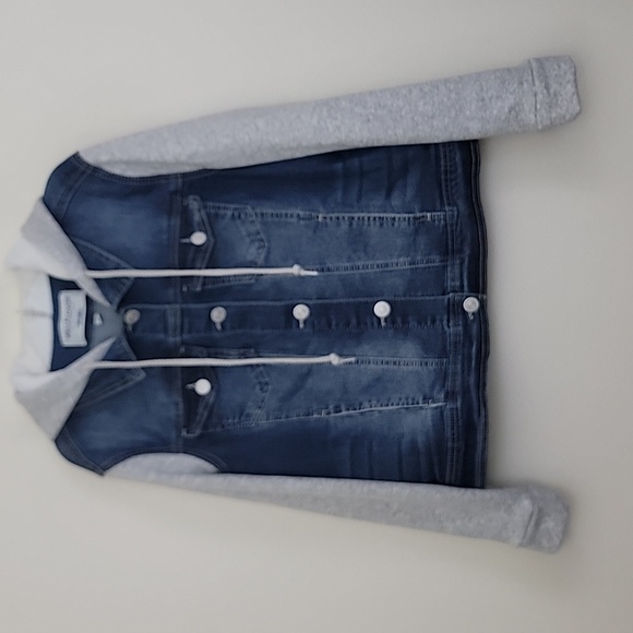 Wallflower Blue & Gray Denim Hoodie XL - Picture 1 of 15